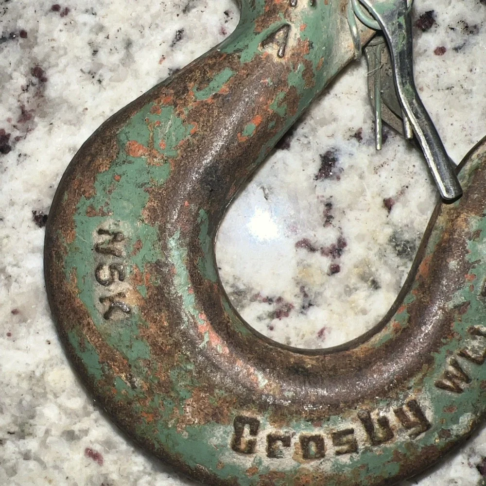 Crosby Genuine Eye‎ Slip Hook with Safety Latch 5 Ton Work Load Limit Green